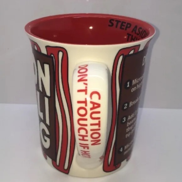 LORRIE VEASEY Bacon Chili Coffee Mug Cup Recipe Humor Fun Collectible NEW RARE!! - Picture 5 of 11